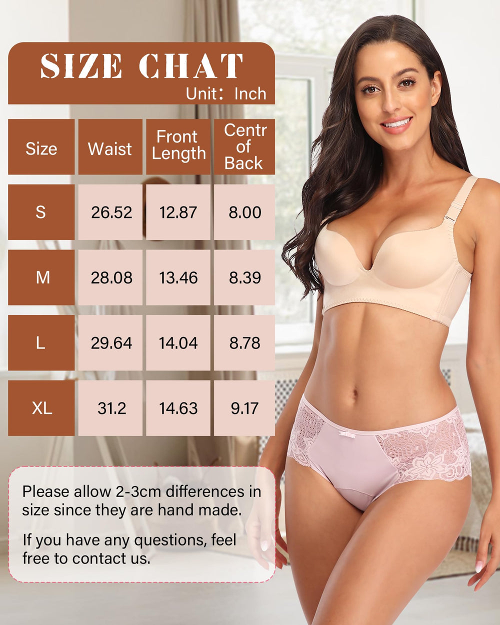 Intiflower underwear works well at work or outdoors, offering comfortable wear.