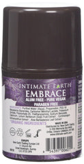 Intimate Earth Embrace Tightening Gel packaging highlighting natural organic extracts.
