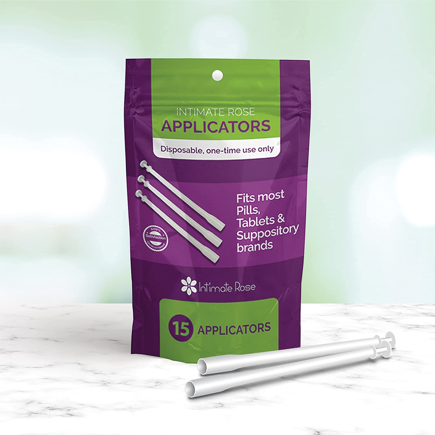 Intimate Rose individually wrapped applicators for sanitary use.