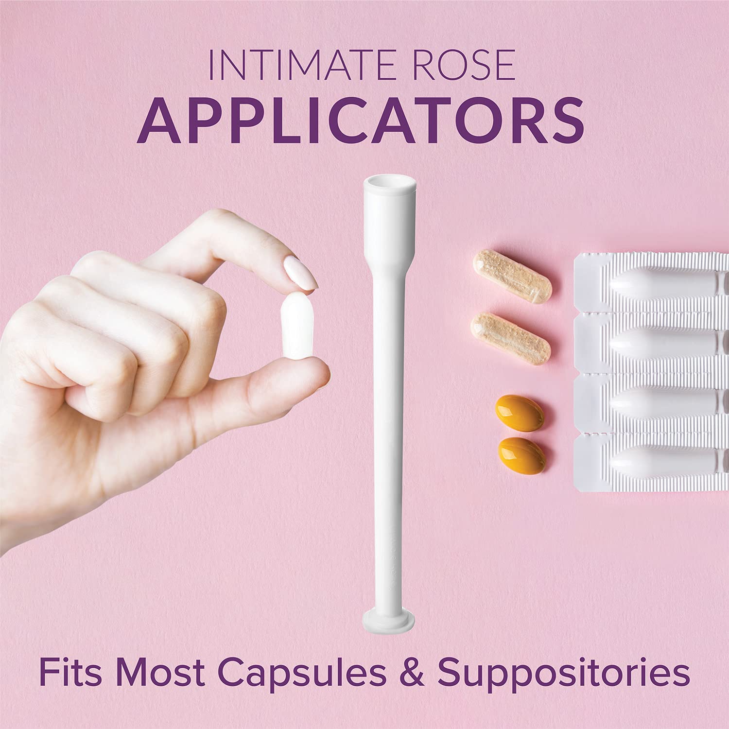 Intimate Rose applicator keeps application mess-free for clean use.