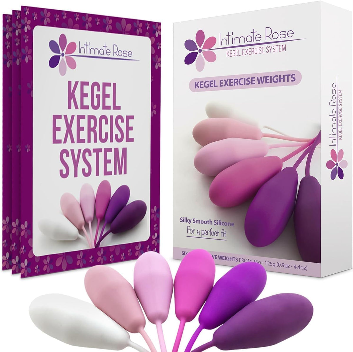 Intimate Rose Kegel weights six-piece set for discreet home workouts.