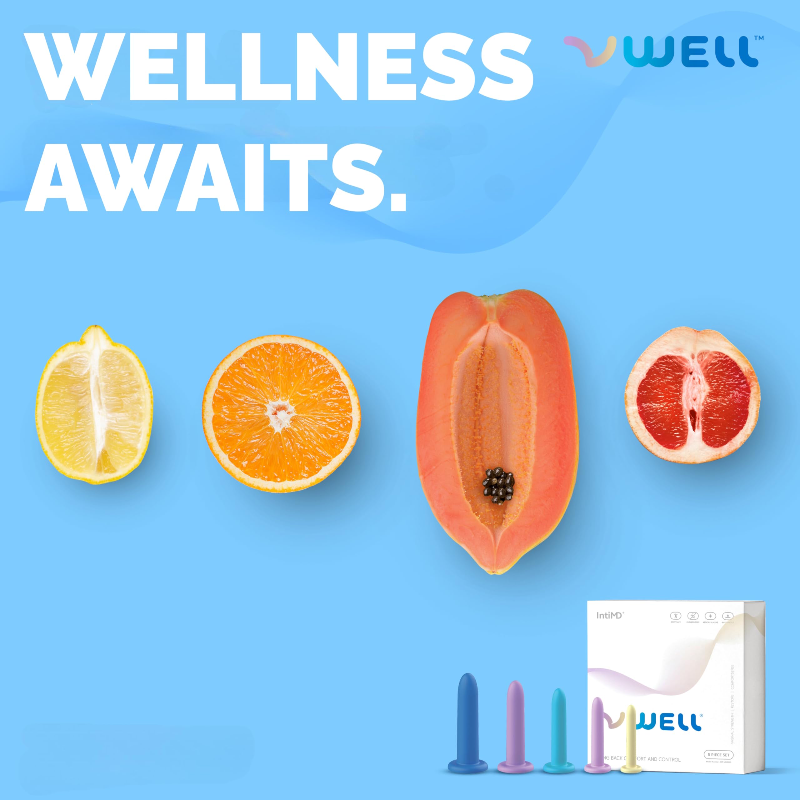 IntiMD VWELL wand compact storage case—neat design for small spaces.