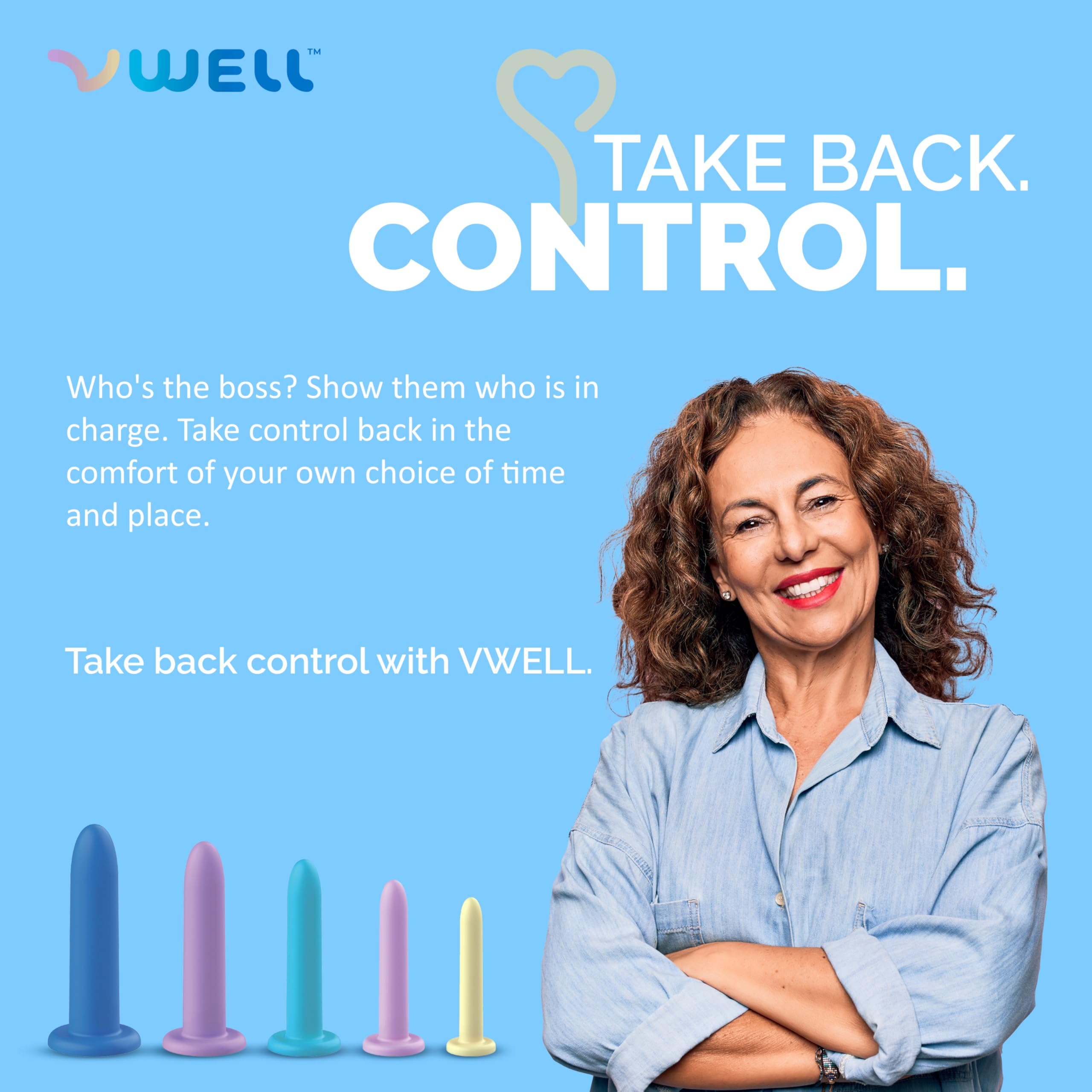 IntiMD VWELL wand complete five-piece kit—versatile system for flexible care.