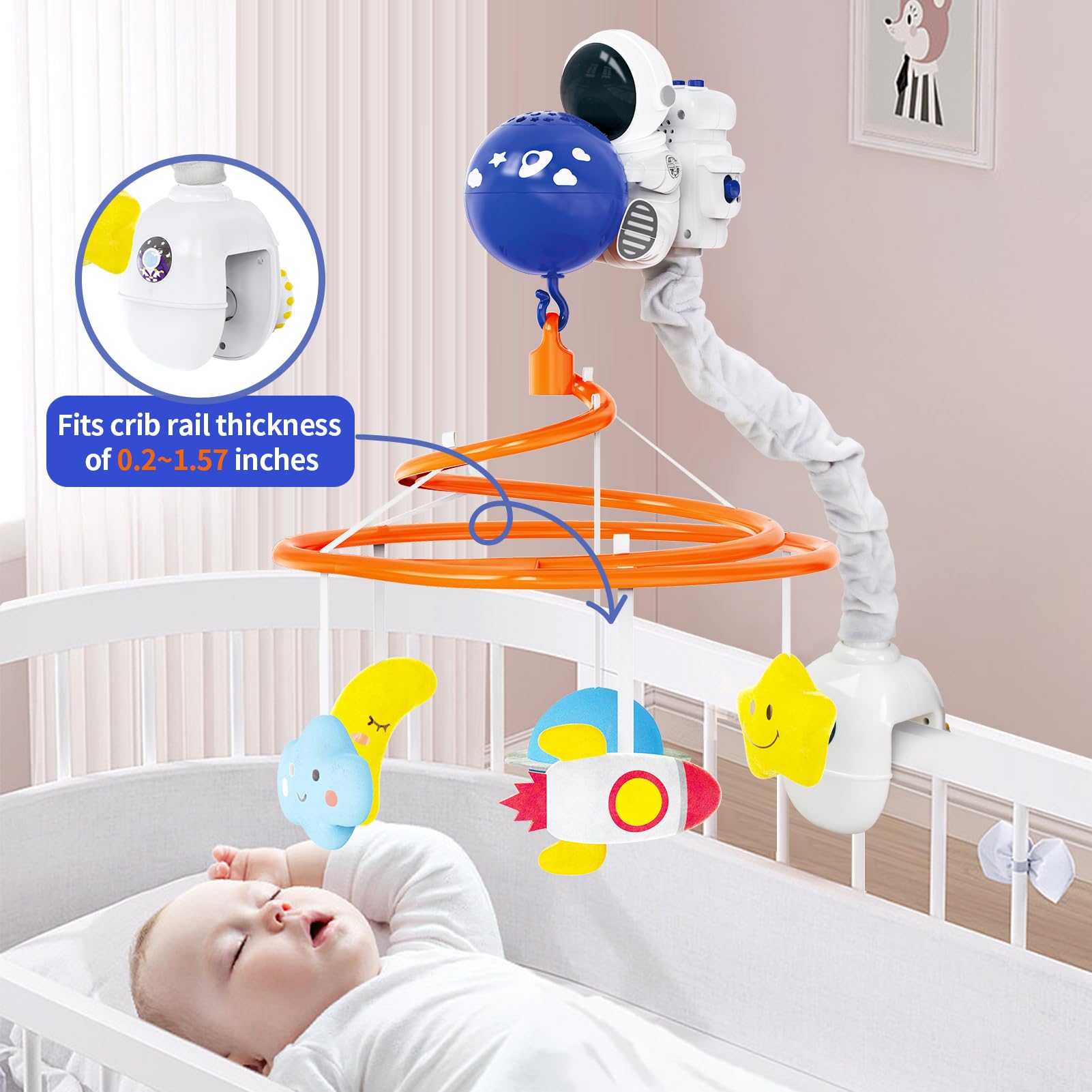 INTMEDIC Night sky projection lights creating a calming nursery ambience