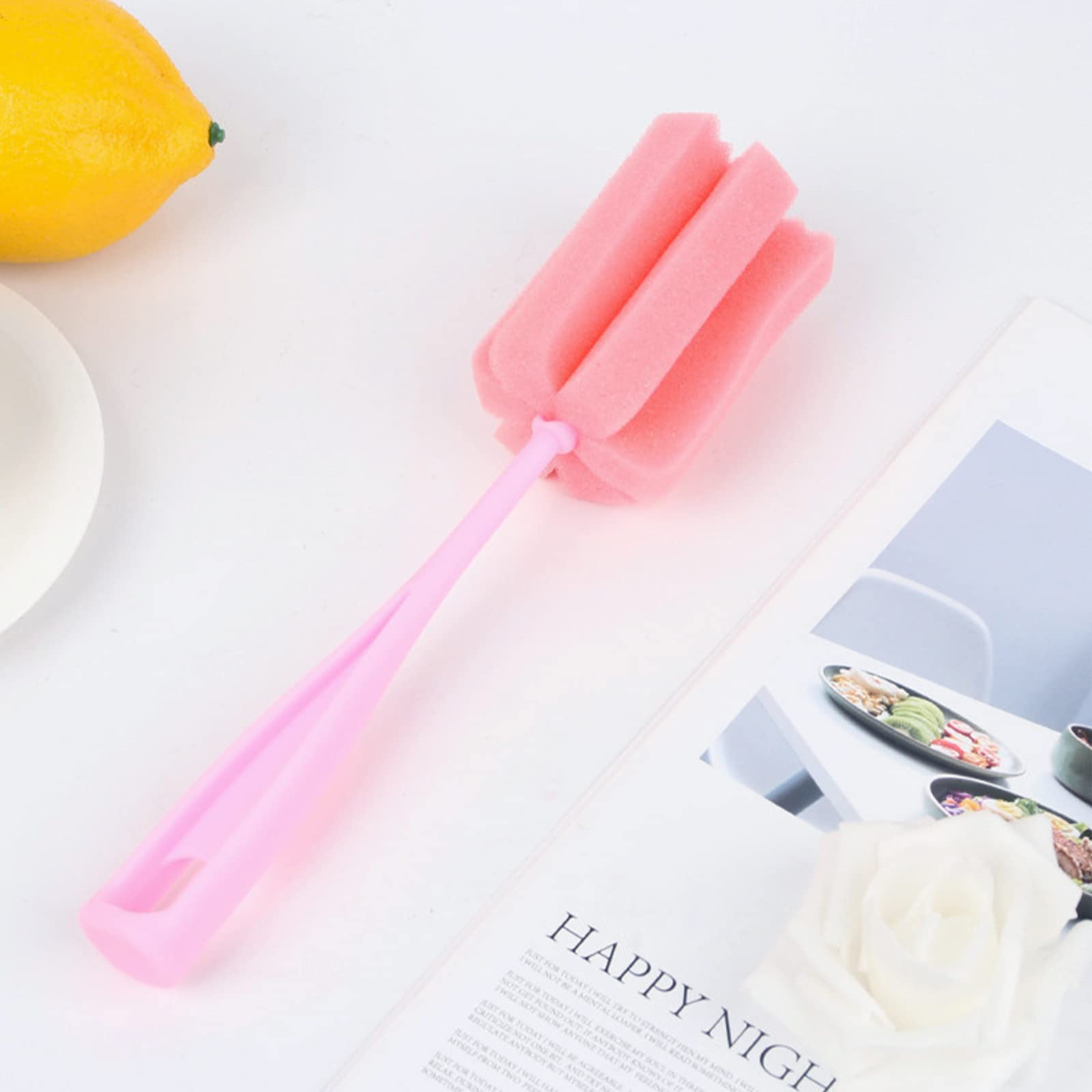 INVODA bottle brush 360° clean reaches curved surfaces