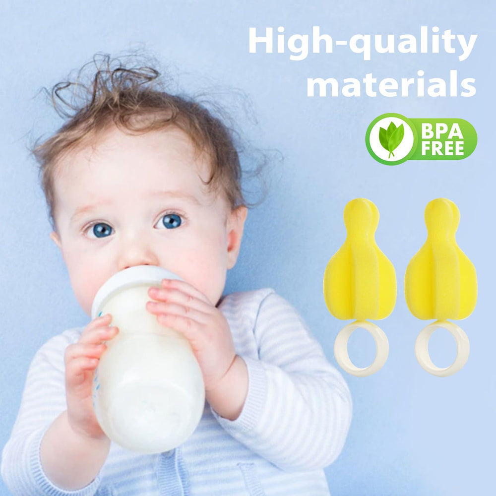 INVODA BPA-free nipple brush suitable for baby bottles.