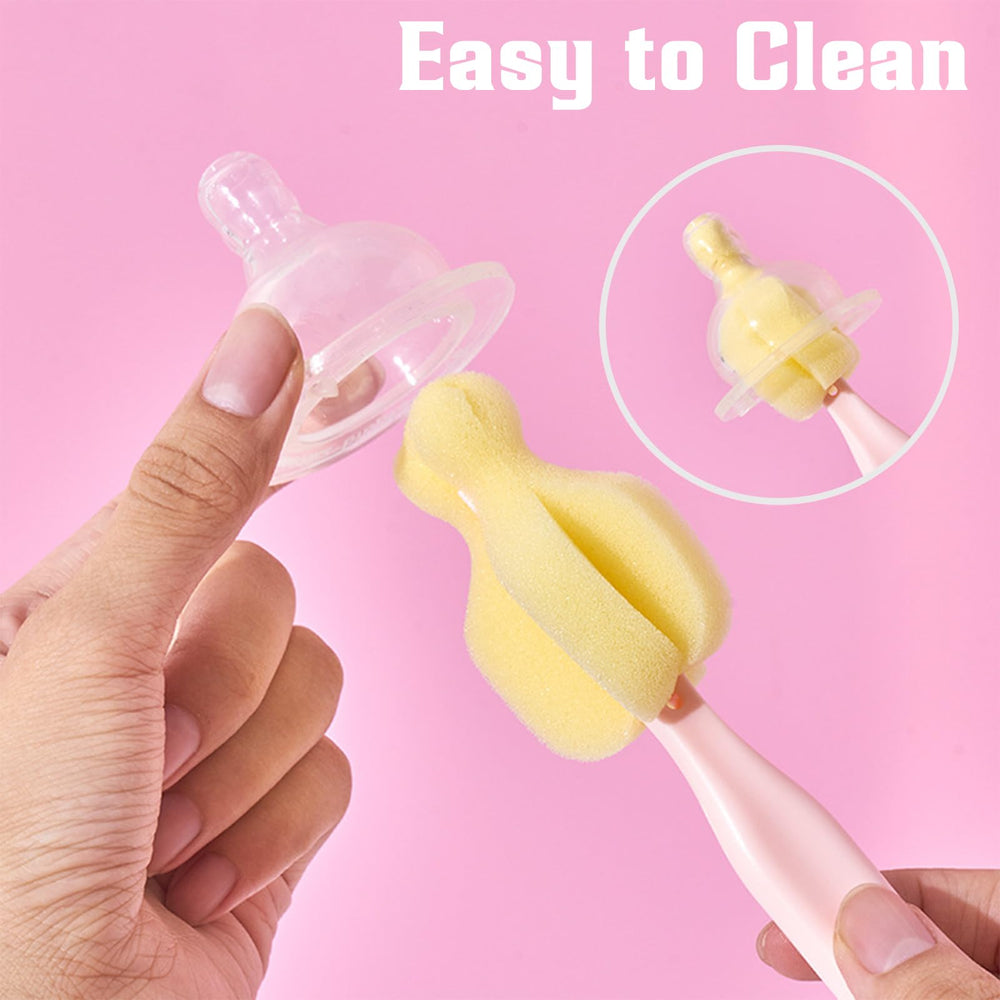 INVODA bottle brush wide cleaning surface for thorough cup cleaning.