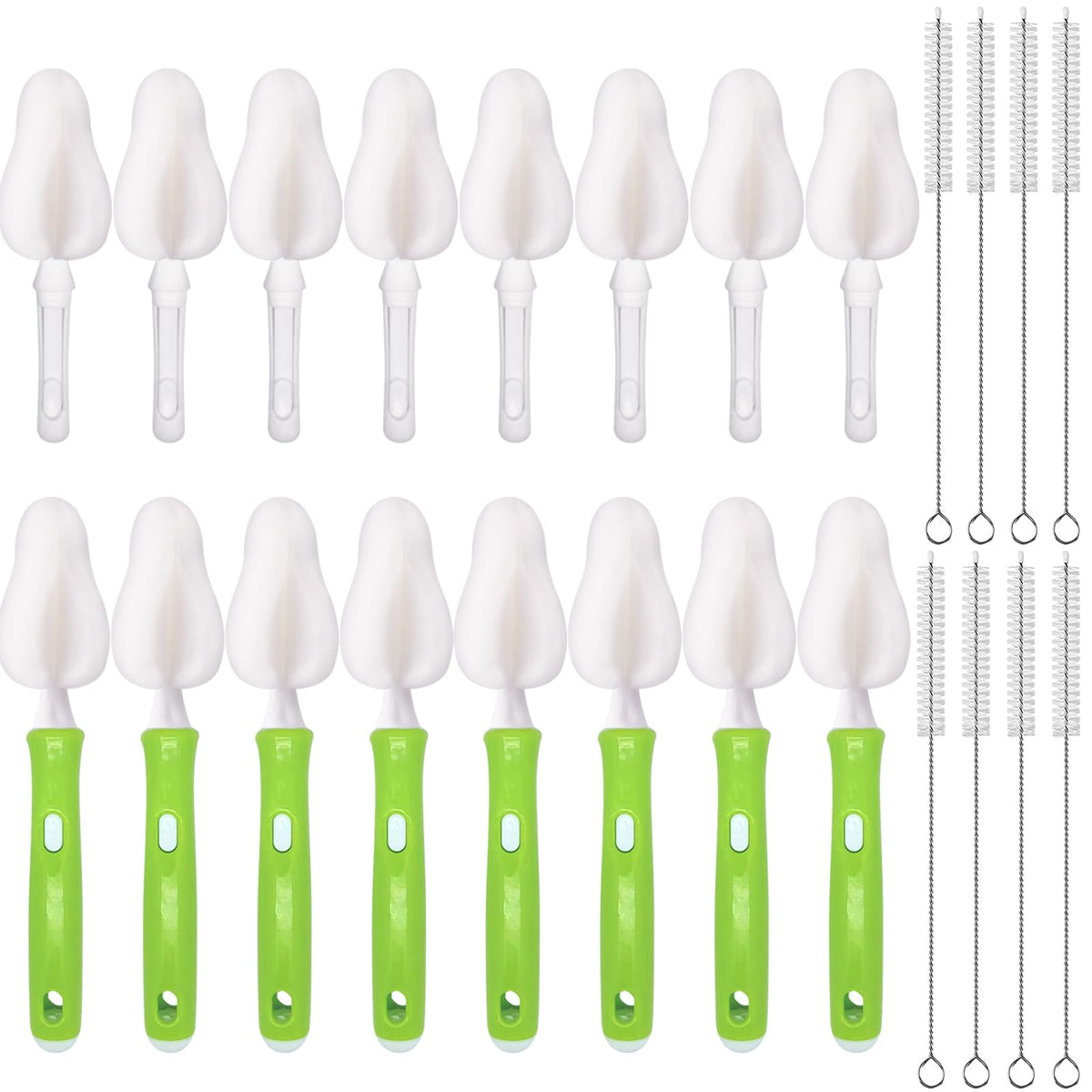 INVODA nipple brush set cleans baby bottle nipples gently and thoroughly