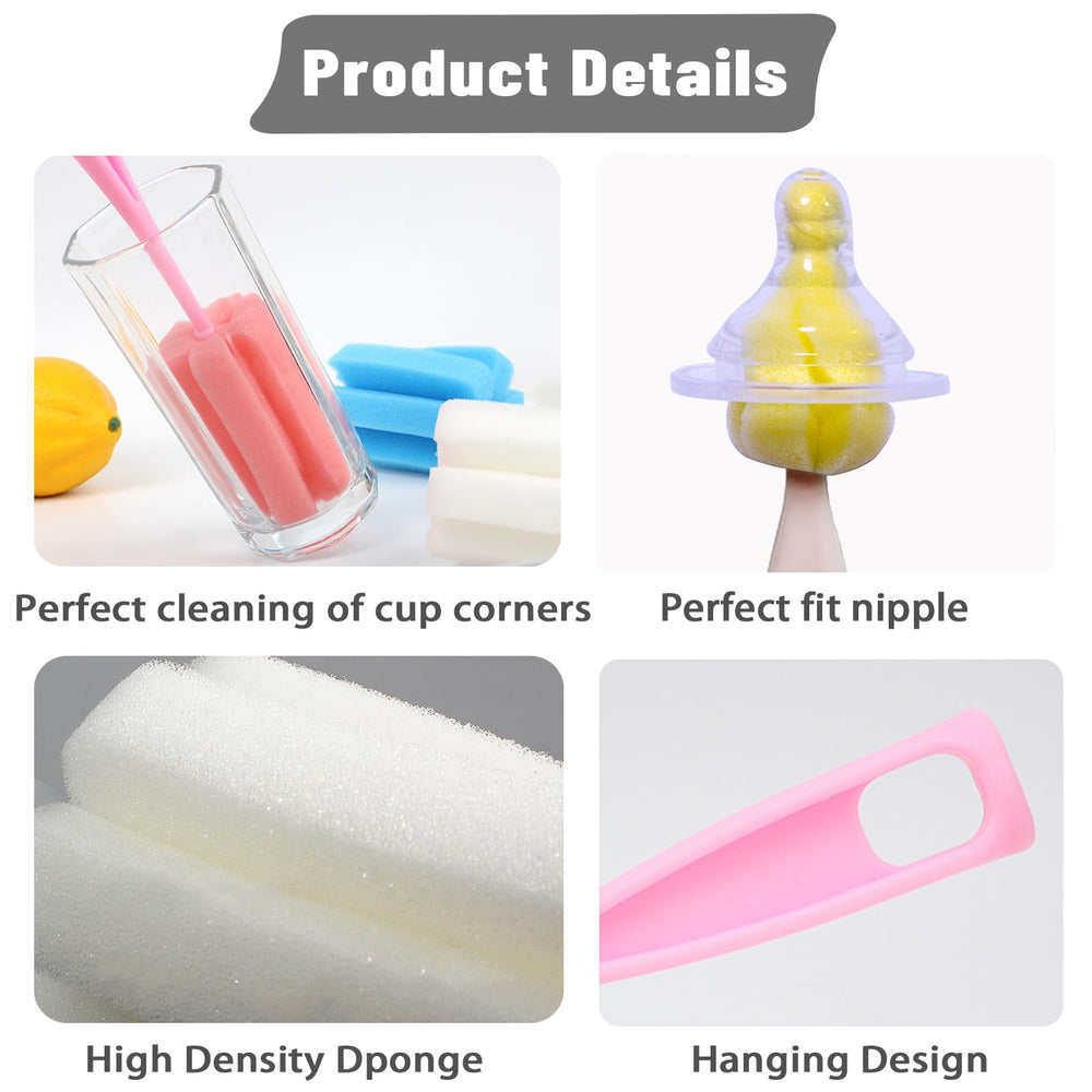 INVODA nipple brush soft bristles safely clean nipples.