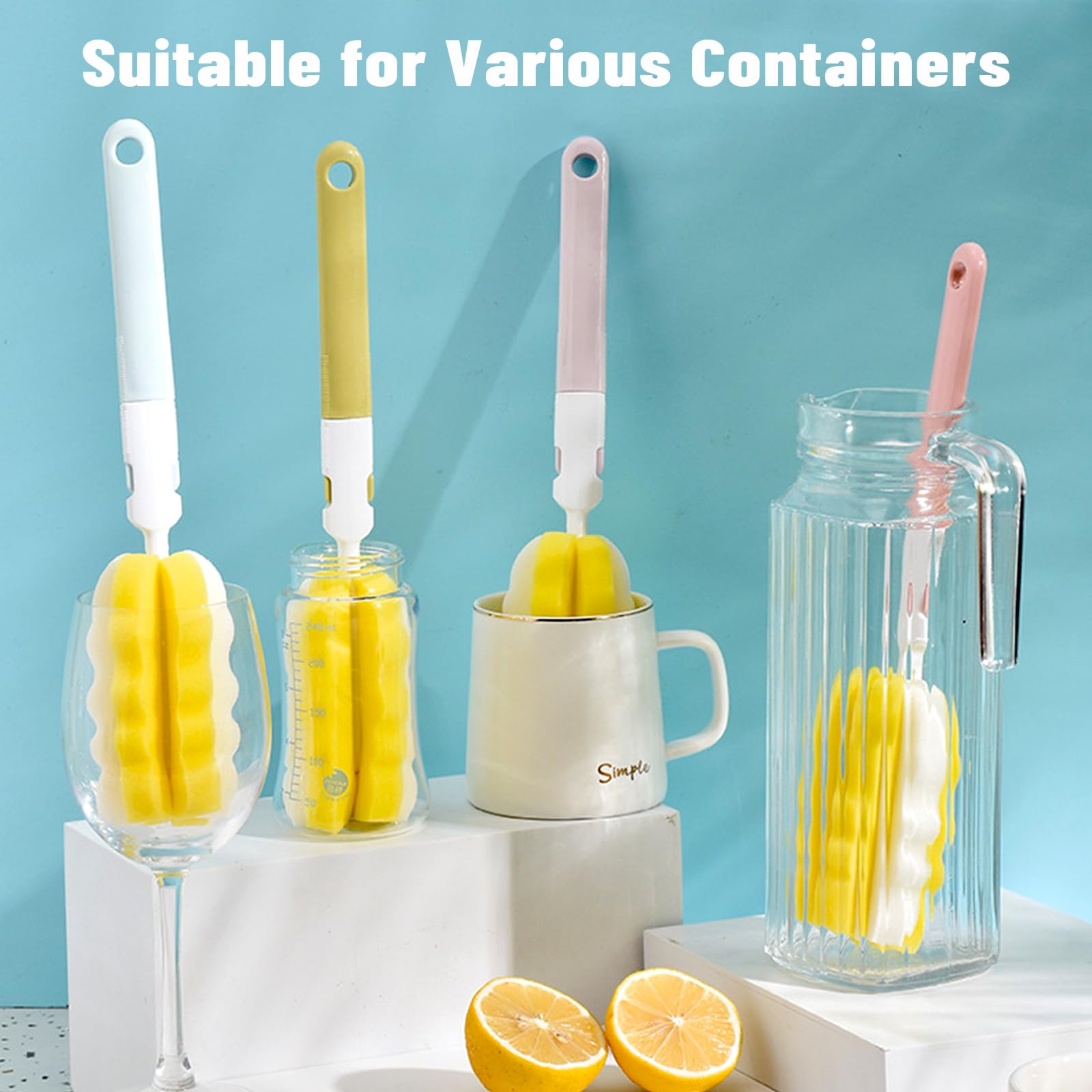 INVODA sponge-cleaning action produces rich foam for quick washing.