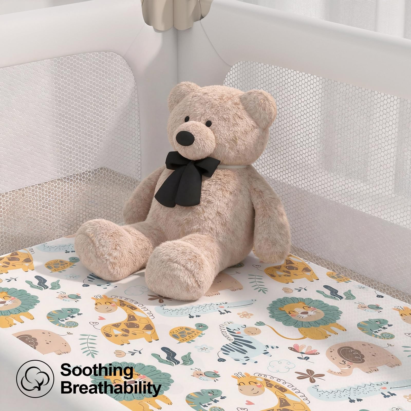 IOCCLH bassinet sheets 32x16 provide a standard fit for many cradles.
