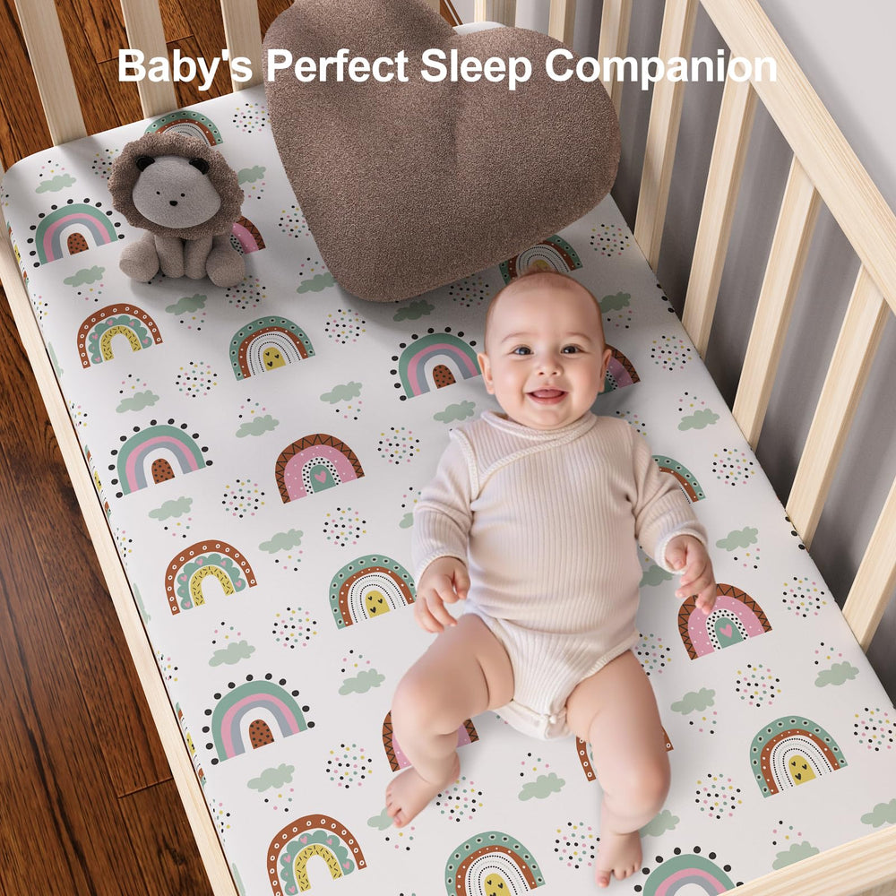 IOCCLH breathable Pack N Play sheet suitable for unisex nursery rooms