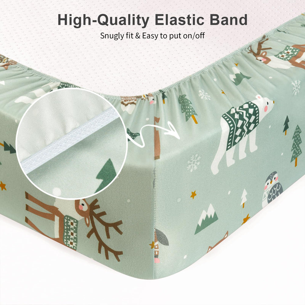 IOCCLH two-pack baby sheets for easy swapping and laundry