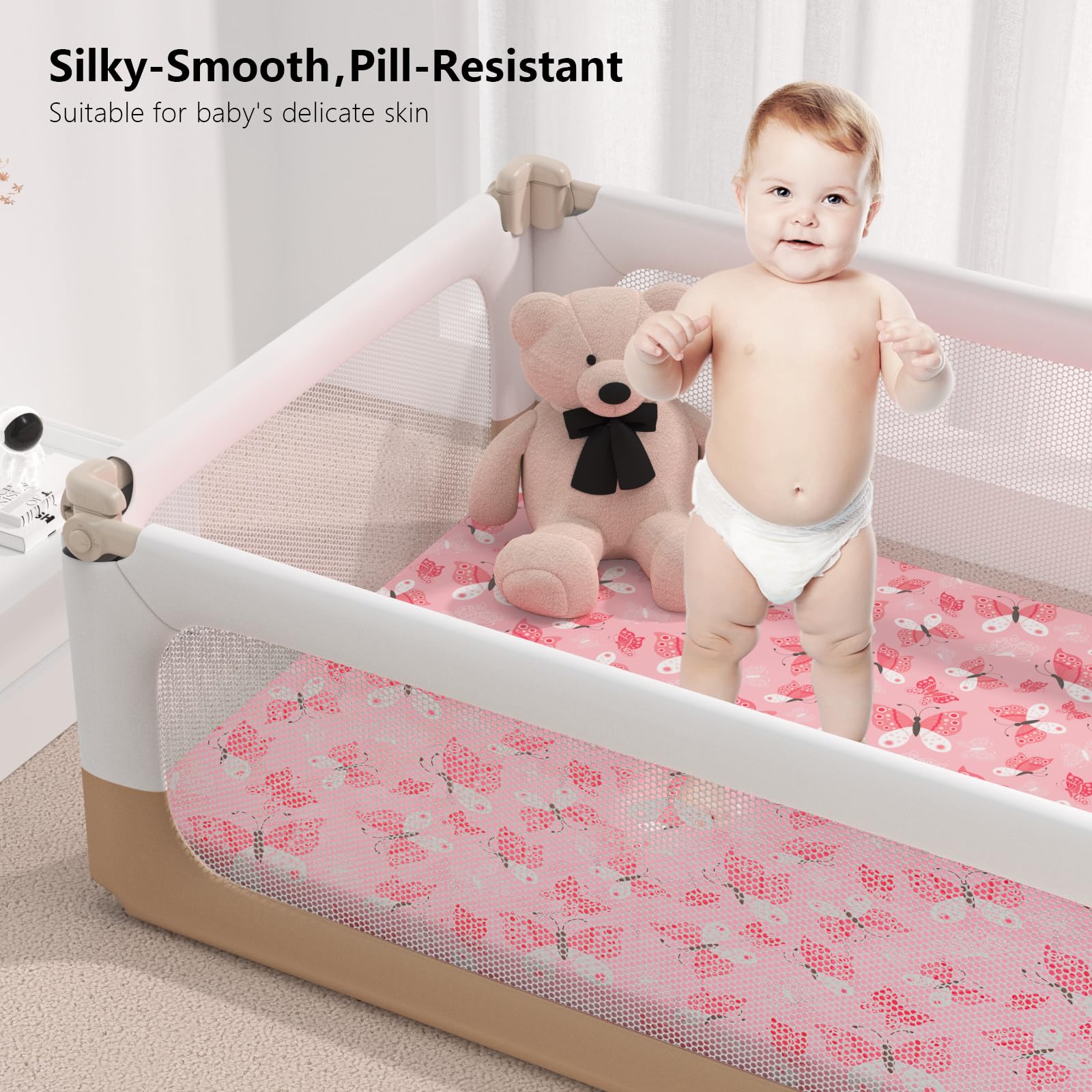IOCCLH sheet with 5-inch deep pocket protects the mattress edges.