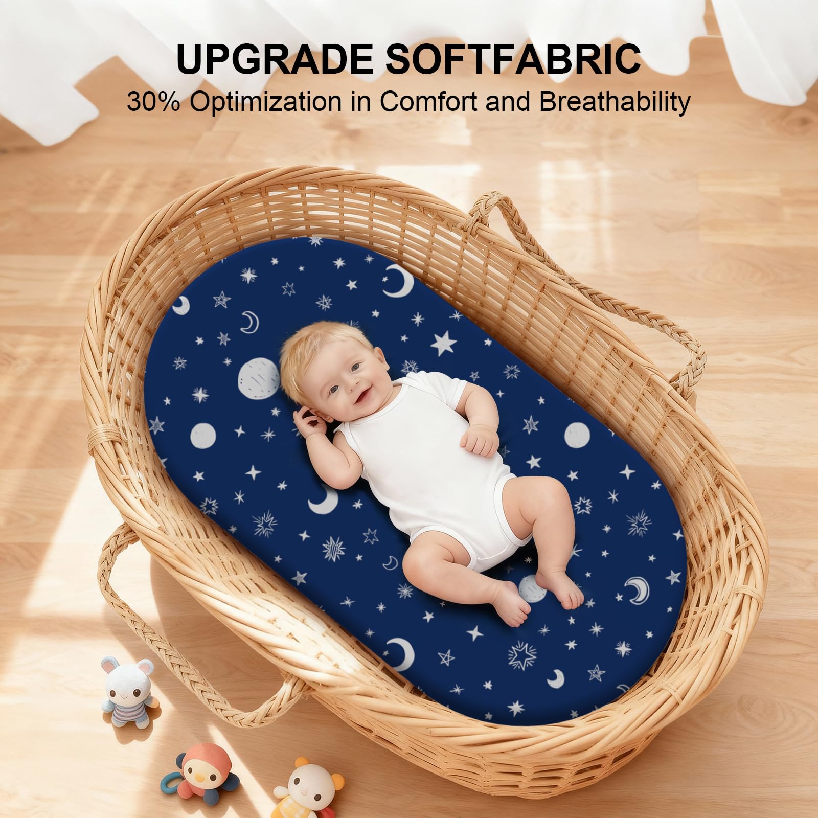 IOCCLH Starry Universe crib sheets support comfortable rest during naps