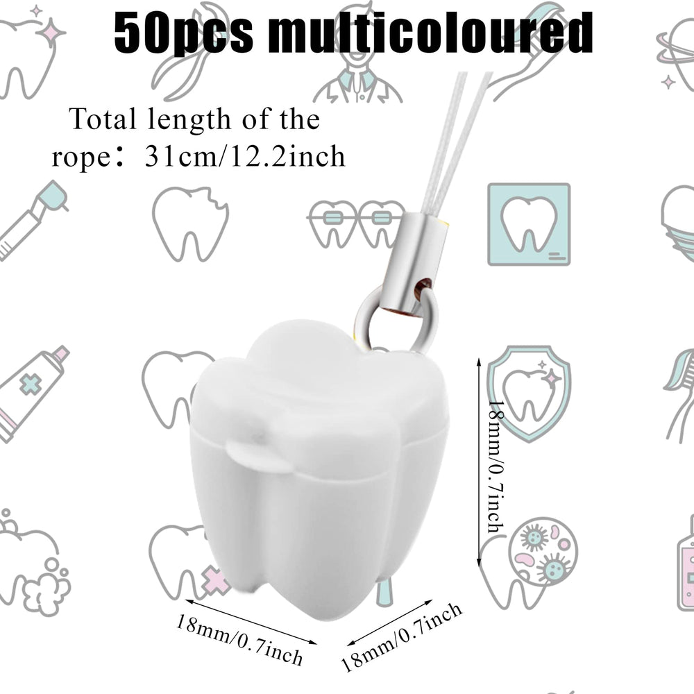 Ioffersuper Tooth Saver Necklace storage helps parents record each deciduous tooth.