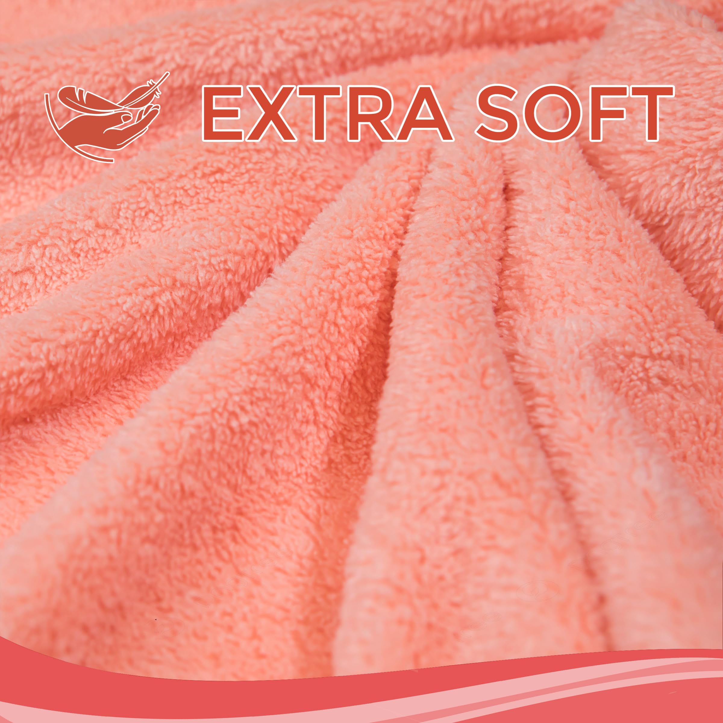 Large 41 x 41 towel size ready for newborns and toddlers.