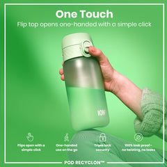 Ion8 bottle demonstrates vented-flow for smooth hydration