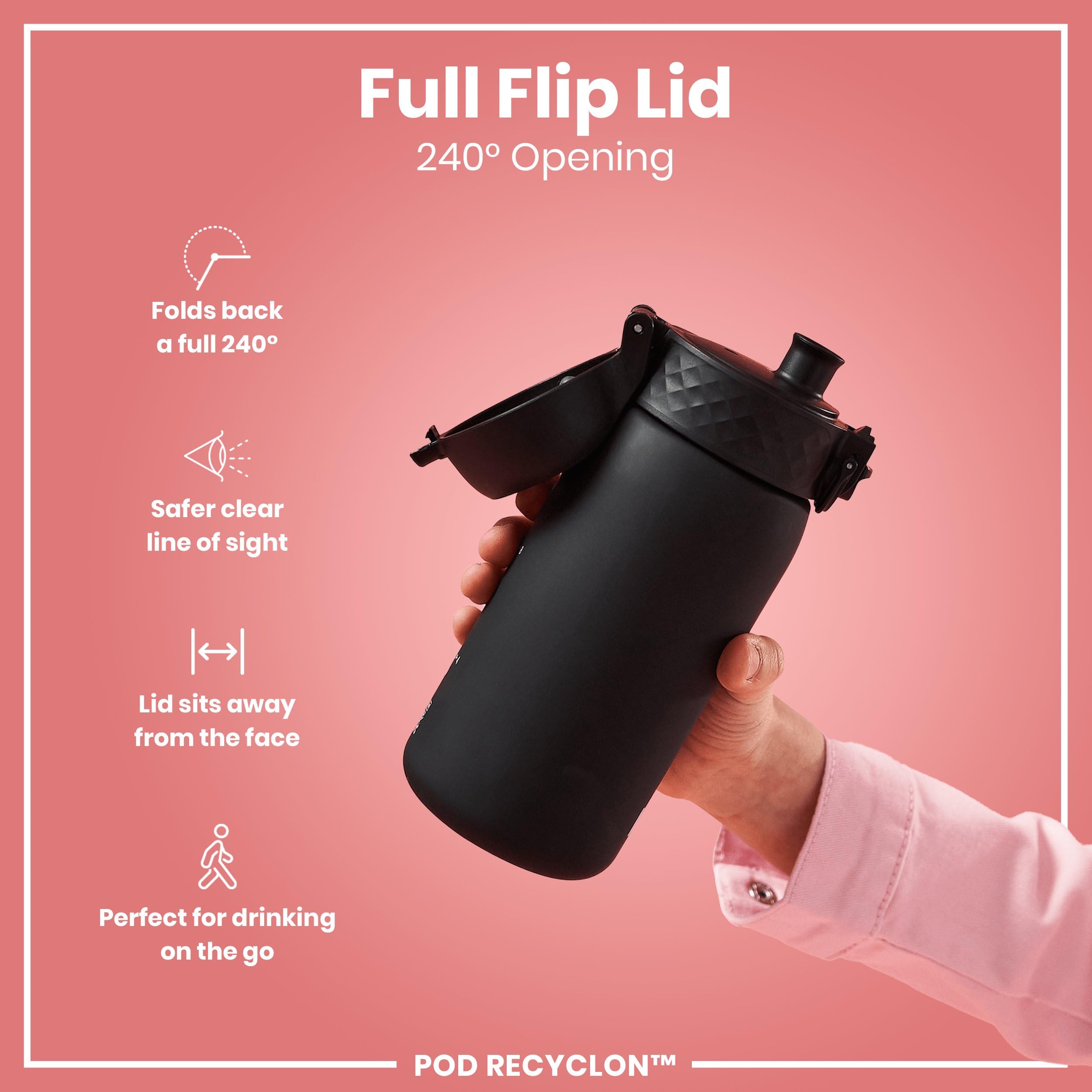 Ion8 Recyclon BPA-free material resists odors and toxins.