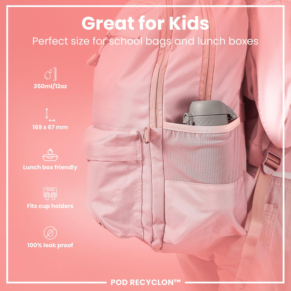 Ion8 water bottle with easy-open spout for quick hydration on the go.