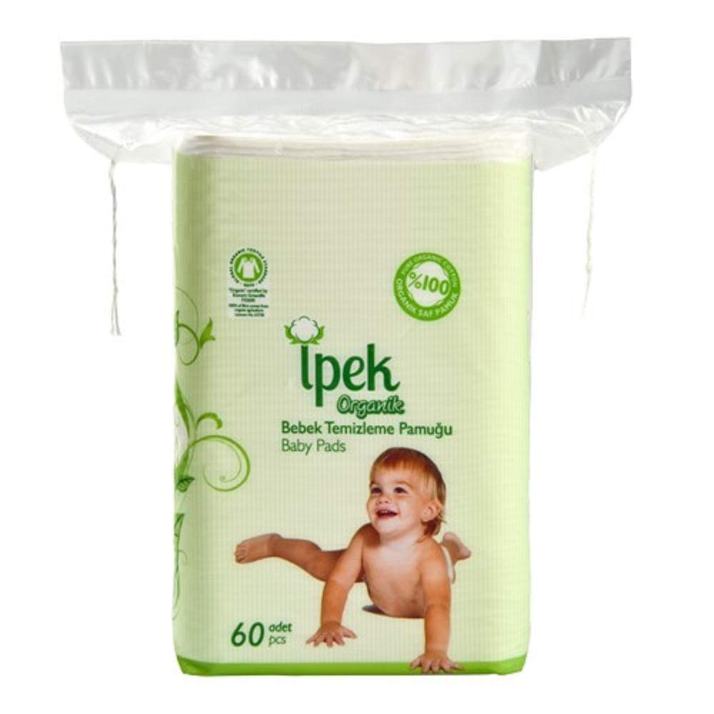 İpek baby dry pads – soft organic cotton squares for gentle diaper changes