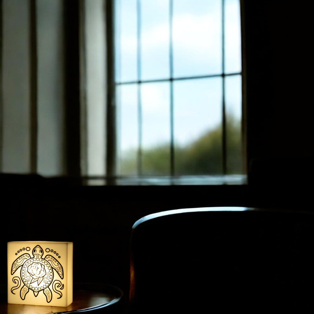 IQ Zoolight in use in a cozy kid's room to enhance bedtime rituals.