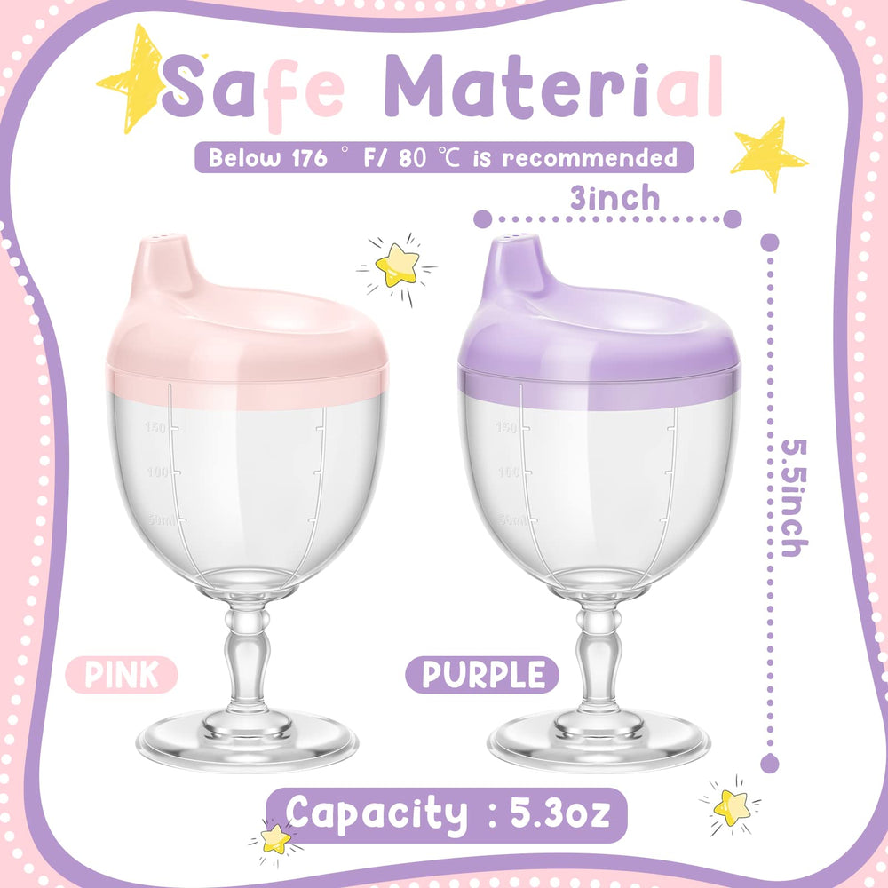 Irenare purple baby wine sippy cup with spill-proof design for mess-free drinking