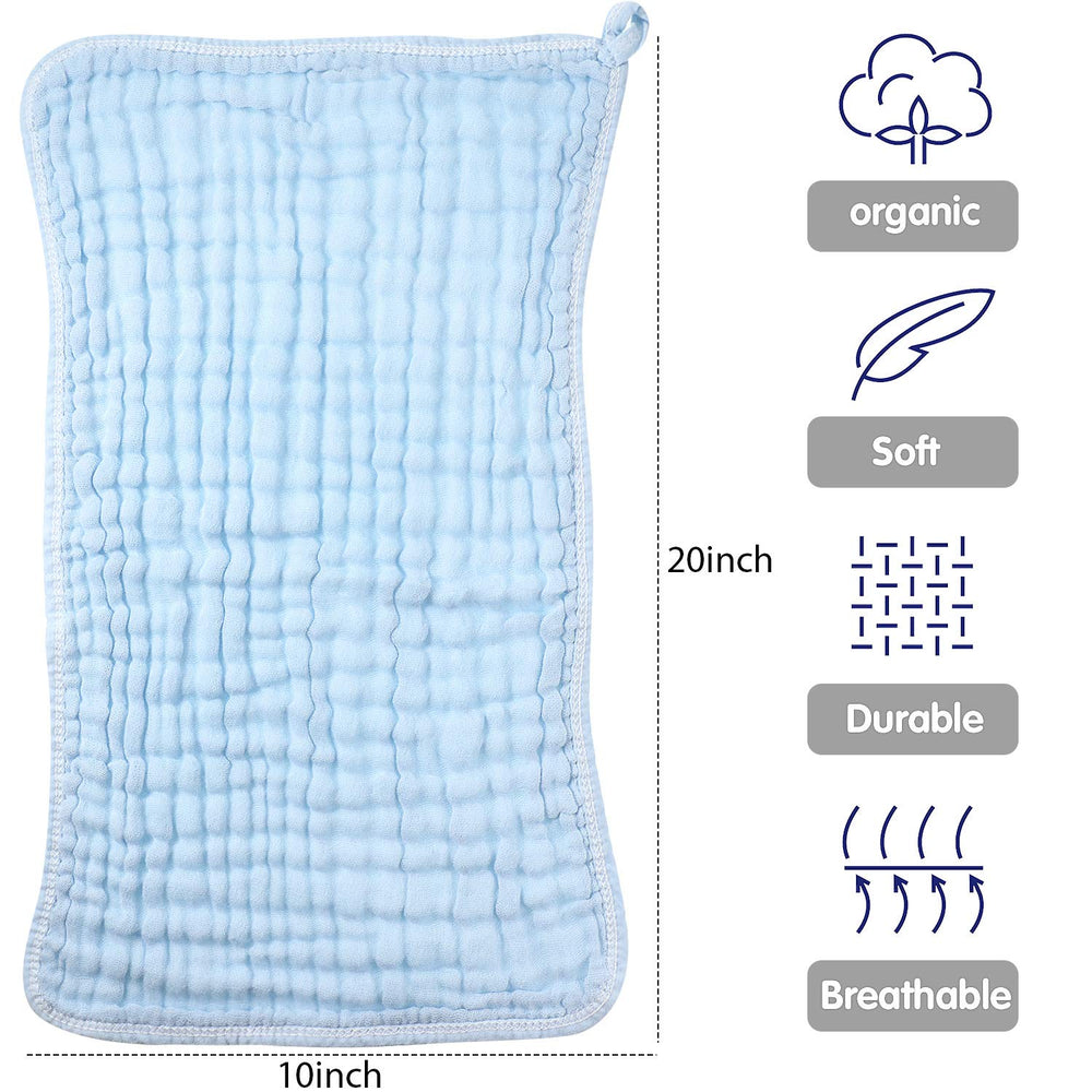 Irenare multicolor six-pack burp cloths for versatile daily use