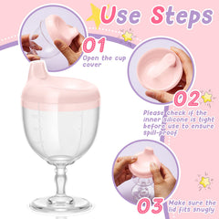 Irenare spill-proof lid and straw in action to prevent leaks
