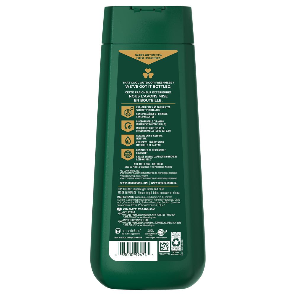 Irish Spring Mountain Chill shower foam creates a refreshing start to the day.