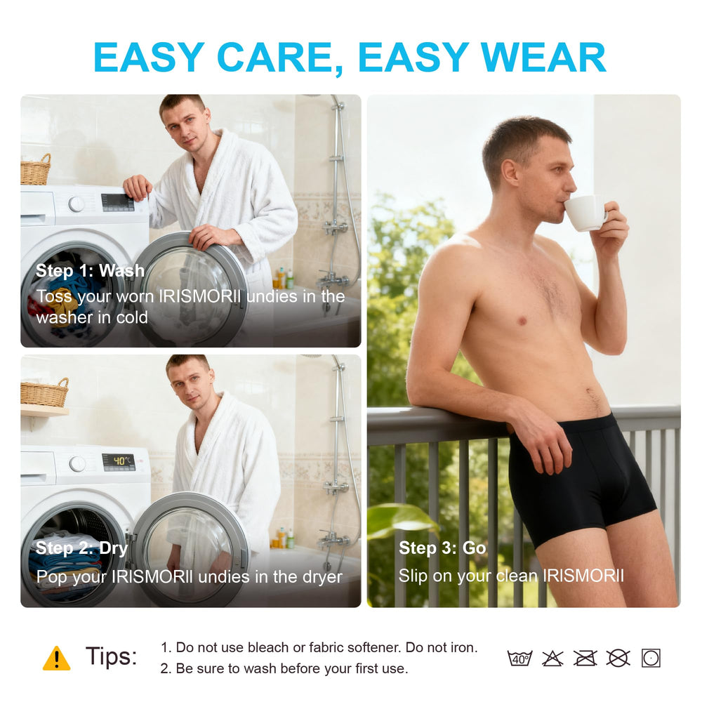 IRISMORII black color option underwear blends with outfits