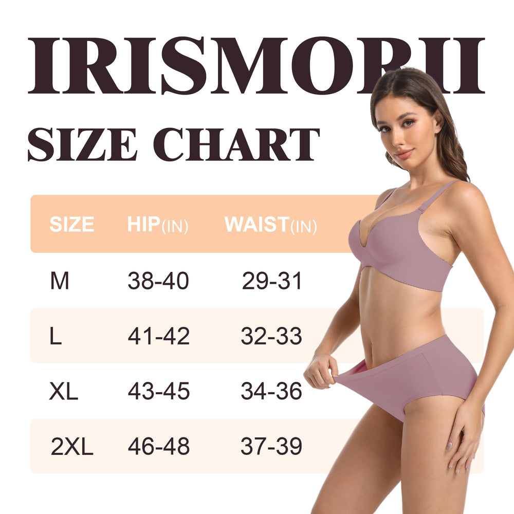 IRISMORII cherry color variant underwear for subtle protection during activity