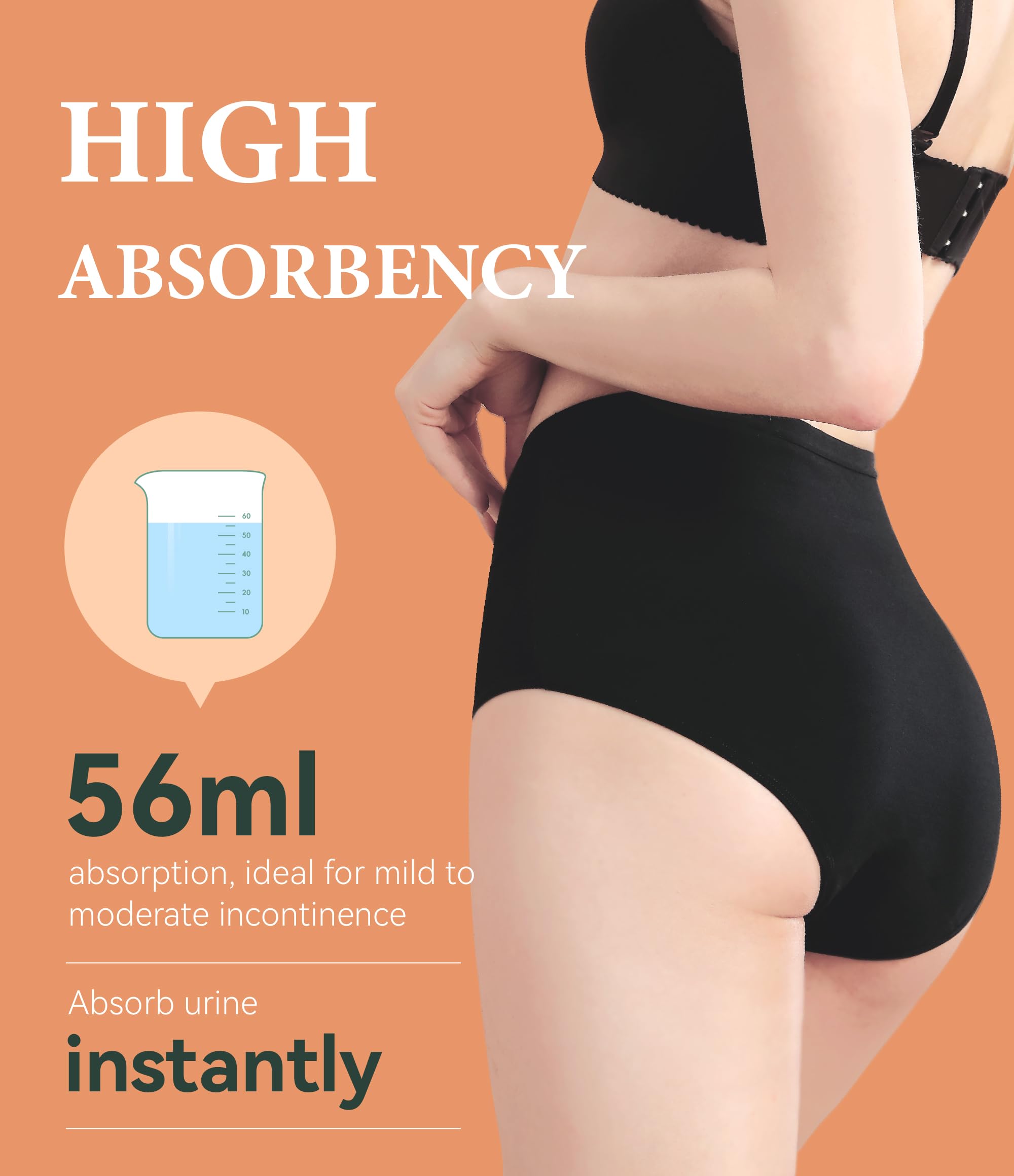 IRISMORII leak-proof layer prevents leaks during daily activities