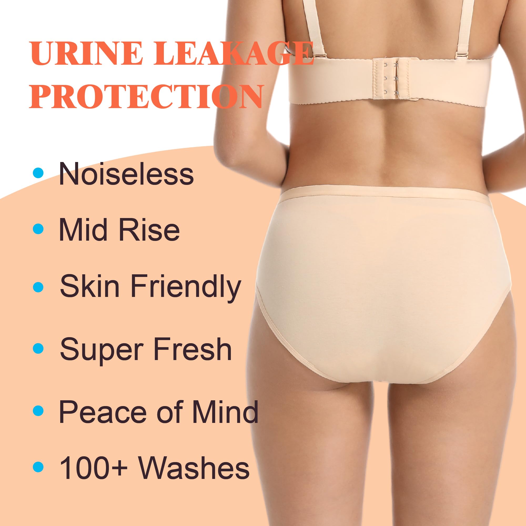 IRISMORII odor-control absorbent layer neutralizes smells for lasting freshness.