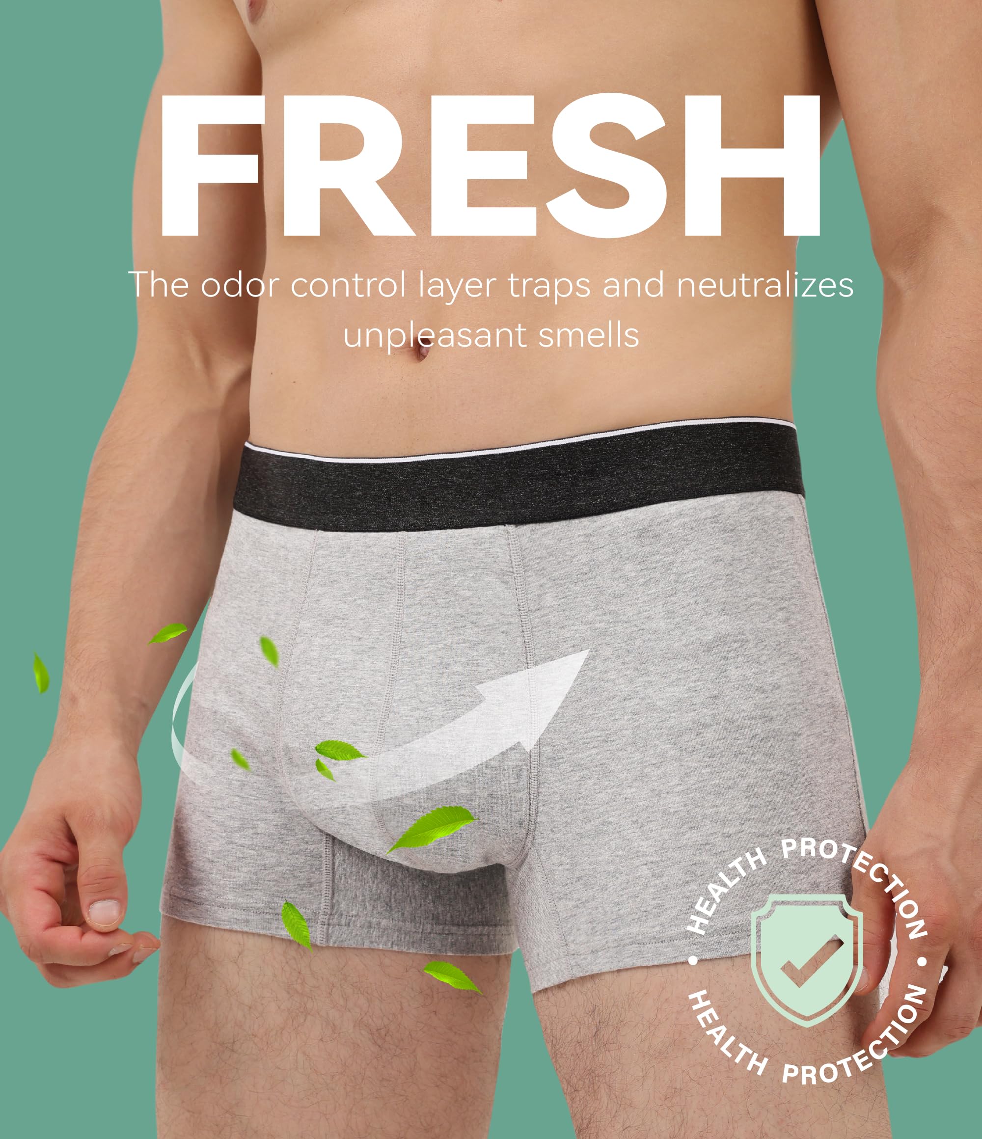 IRISMORII soft cotton layer rests gently on skin.