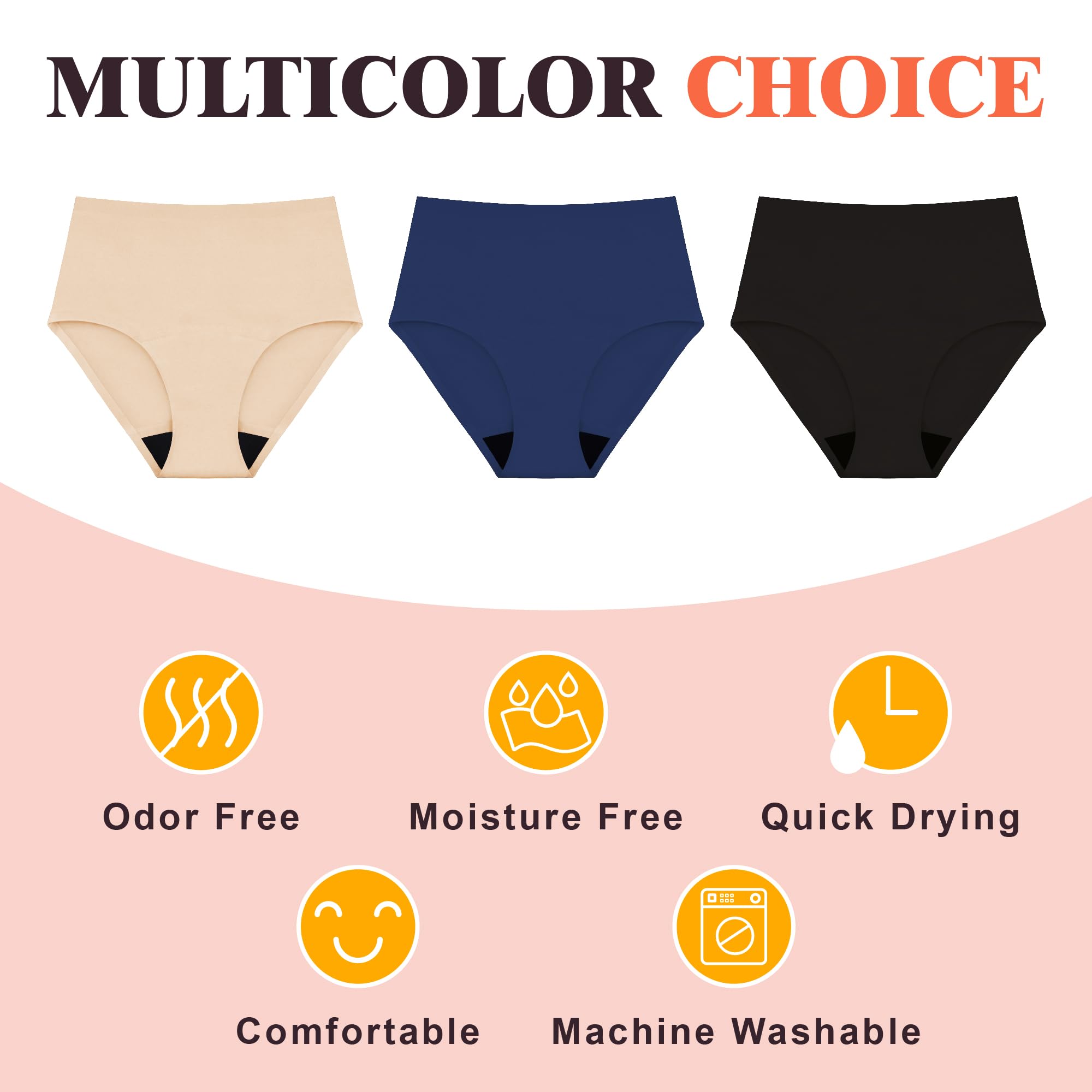 IRISMORII machine-washable underwear offers easy care and reuse.