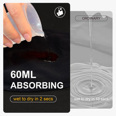 IRISMORII absorbent layer close-up highlights moisture-wicking for a dry feel
