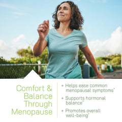 Irwin Naturals EstroPause label close-up with herbal blends for women's health.