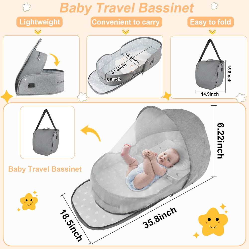 ISELECTOR breathable mesh canopy keeps baby cool and comfortable