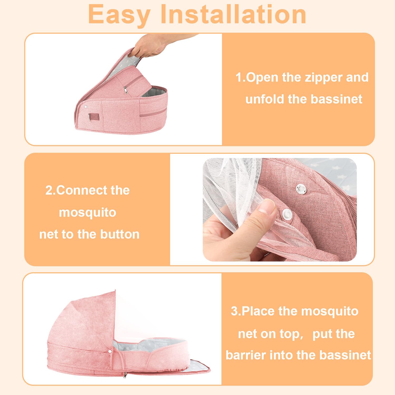 ISELECTOR built-in storage pocket keeps essentials within reach.