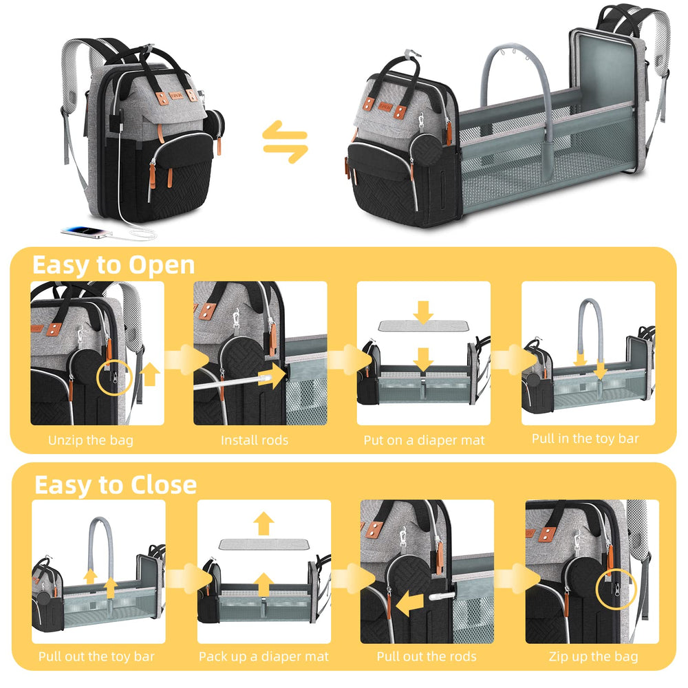 ISMGN multi-use straps and USB port add convenient on-the-go use.