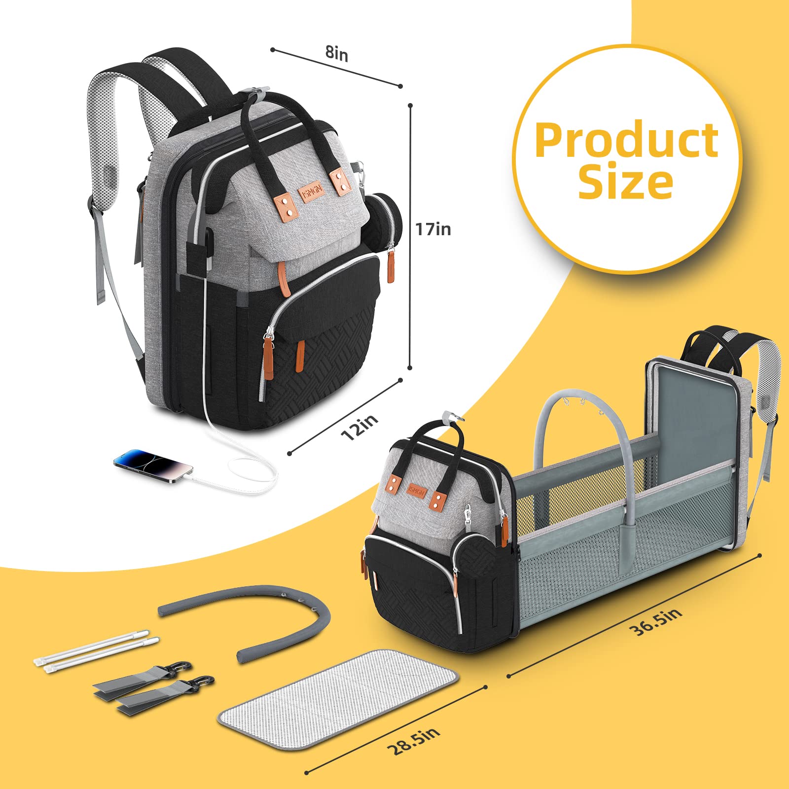 ISMGN unisex design suits travel, shopping, and everyday outings.