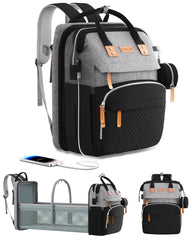 ISMGN diaper bag backpack with changing-station for easy on-the-go changes.