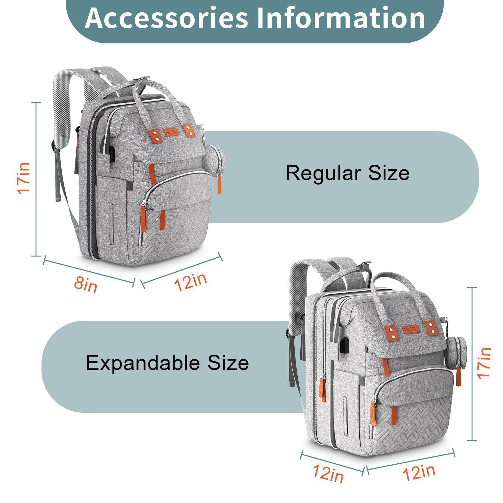ISMGN three-use modes: backpack, tote, and shoulder carry.