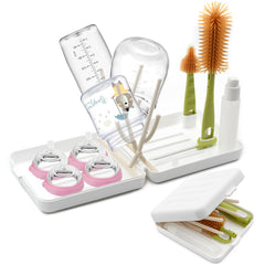 Ismosm portable bottle brush kit, bottle brush head, for quick on-the-go cleaning
