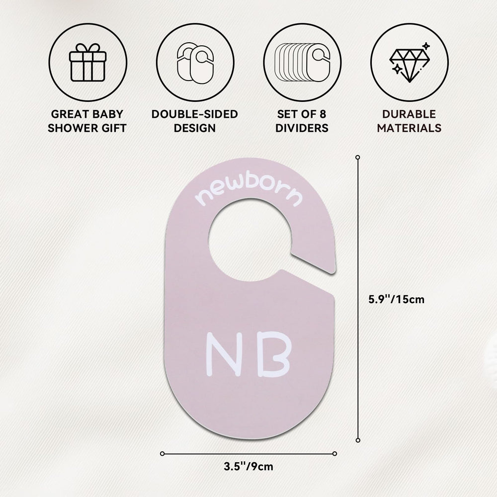 ITDYB baby closet dividers double-sided neutral color aiding tidy wardrobes