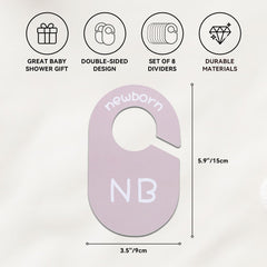 ITDYB baby closet dividers double-sided neutral color aiding tidy wardrobes