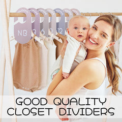 ITDYB dividers showing size labels by age to locate clothing fast