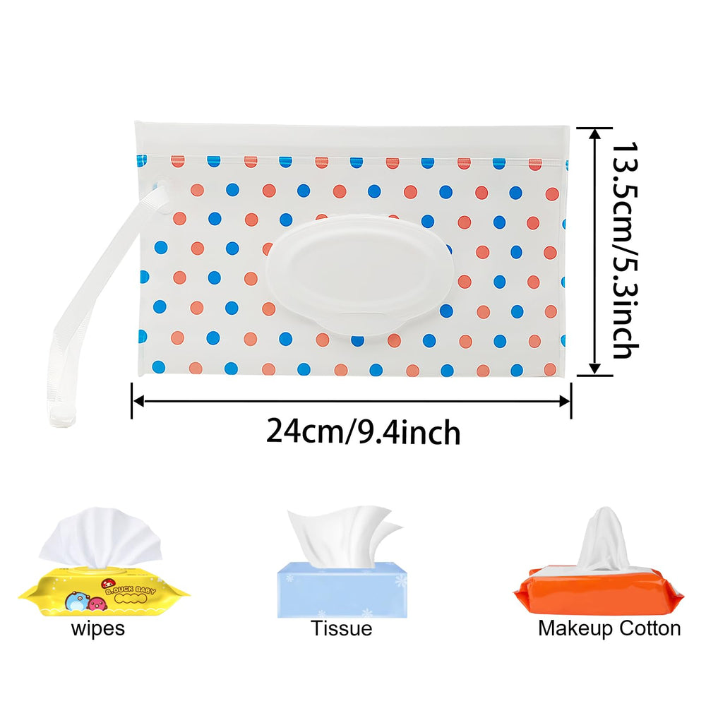 itechpanda circle-dot travel wipe holder showing the easy flip lid