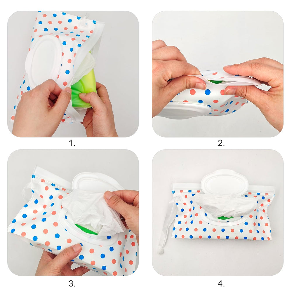 itechpanda circle-dot refillable container keeping wipes moist and fresh